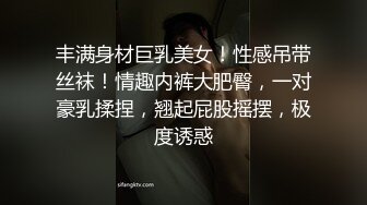 丰满身材巨乳美女！性感吊带丝袜！情趣内裤大肥臀，一对豪乳揉捏，翘起屁股摇摆，极度诱惑