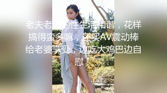 老夫老妻的性生活和谐，花样搞得蛮多嘛，还买AV震动棒给老婆享受，边吃大鸡巴边自慰！