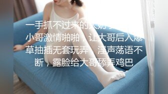 一手抓不过来的大奶子少妇跟小哥激情啪啪，让大哥后入爆草抽插无套玩弄，淫声荡语不断，露脸给大哥舔弄鸡巴