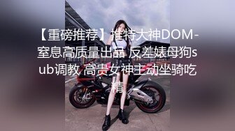 【重磅推荐】推特大神DOM-窒息高质量出品 反差婊母狗sub调教 高贵女神主动坐骑吃精